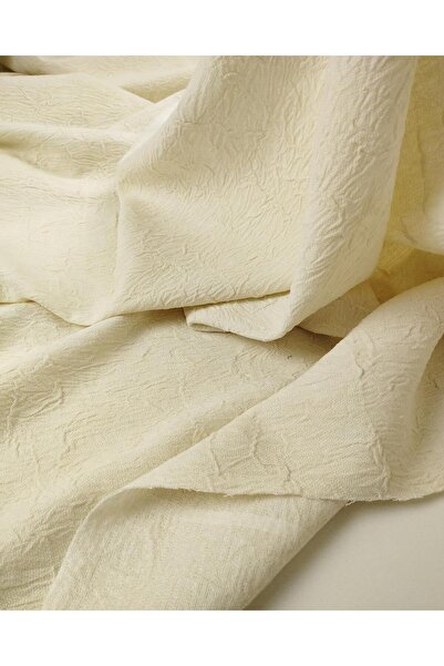 Kumaş Parça TELALI țesut în culoarea crem (lățime 140 cm x lungime 230 cm)