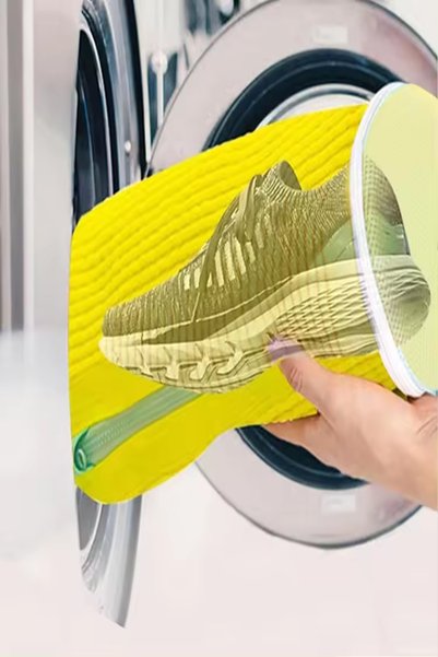 OEM Sac pentru spalat adidasi, pantofi, anti-deformare si anti-transfer de culori cu peri pe interior