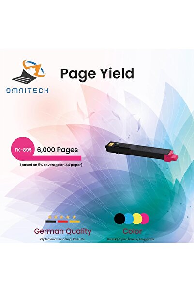 Omnitech Omni Tech TK-895 Magenta Toner Cartridge - Compatible with Printer K...