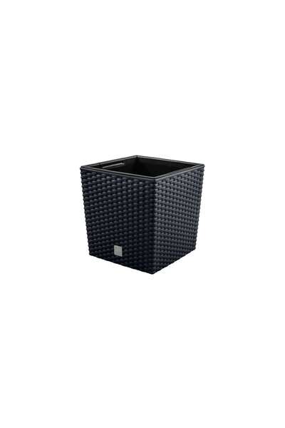 Prosperplast Γλάστρα, Prosperplast, Rato Low, τετράγωνη, 32 L, απομίμηση ρατά...