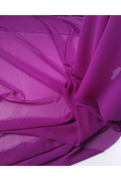 Kumaş Parça șifon în culori violet și burgundă (lățime 140 cm x lungime 170 cm)