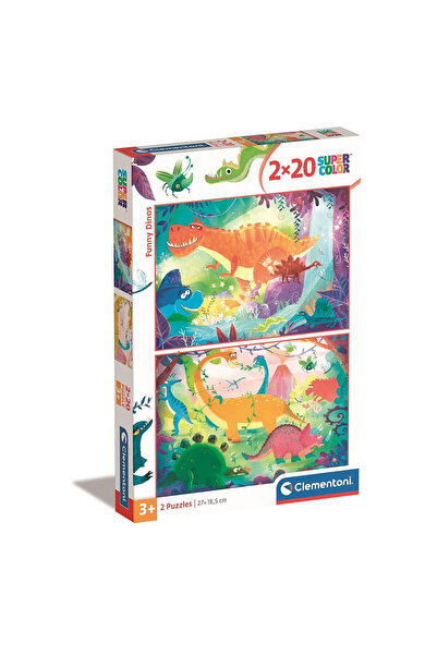 dinozauri Δεινόσαυρος Αστείο Παζλ Clementoni 2x20 κομμάτια