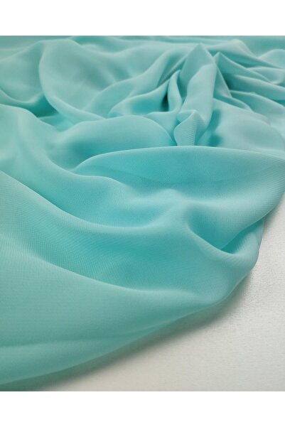Kumaş Parça șifon de culoare turcoaz mentă (lățime 140 cm x lungime 190 cm)