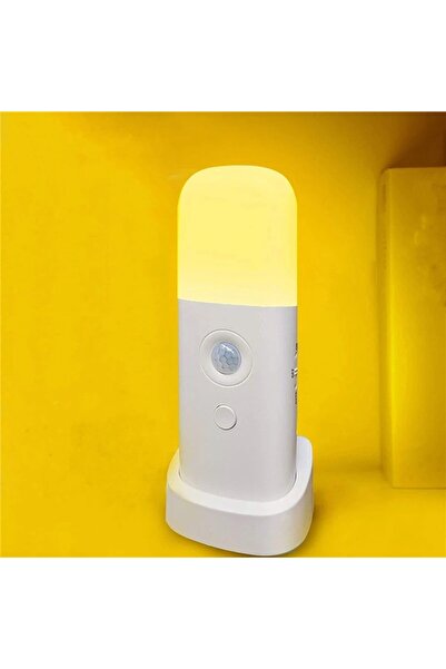 MDS Hareket Sensörlü Şarjlı LED Gece Lambası 2000 mAh, 120° Algılama 5 Kademe SOS Modu