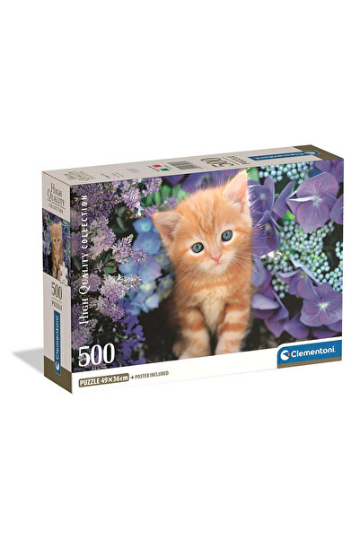 Animals Pisică Ginger Puzzle compact Clementoni de 500 piese