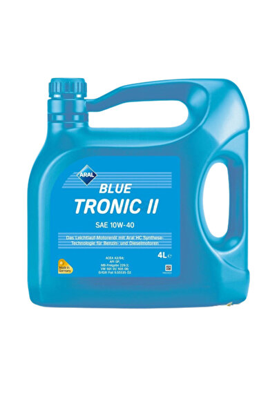 Aral Ulei motor BlueTronic II 10W40 4L compatibil cu Fiat, VW, MB