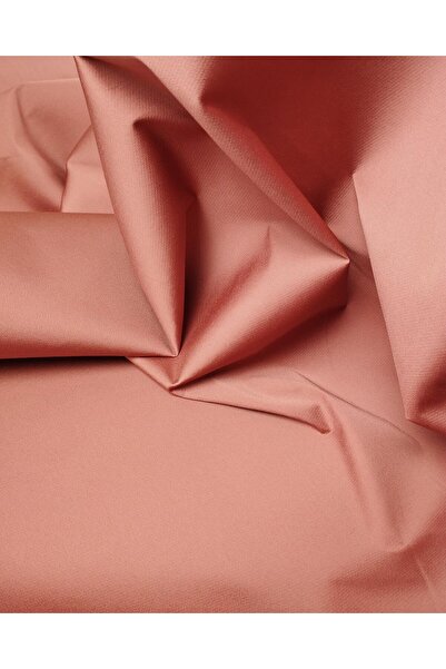 Kumaş Parça قماش ساتان تيلالي بلون السلمون مع تأثير الغزلان المجففة (العرض 13...