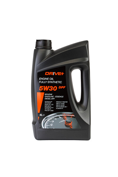 DRIVE+ Λάδι κινητήρα 5W30 DPF 4L για Fiat, Renault, Opel, MB...