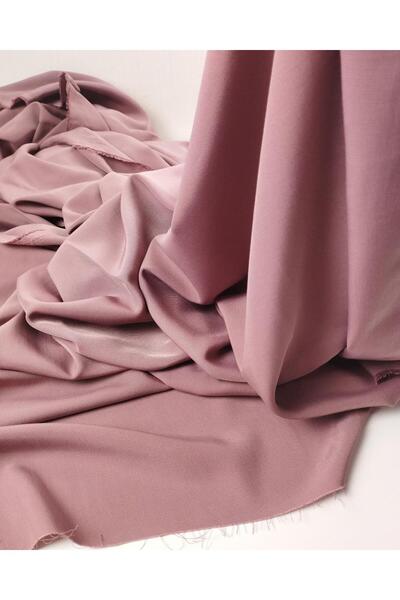 Kumaş Parça نسيج منسوج بلون وردي رمادي (العرض 145 سم × الطول 180 سم)