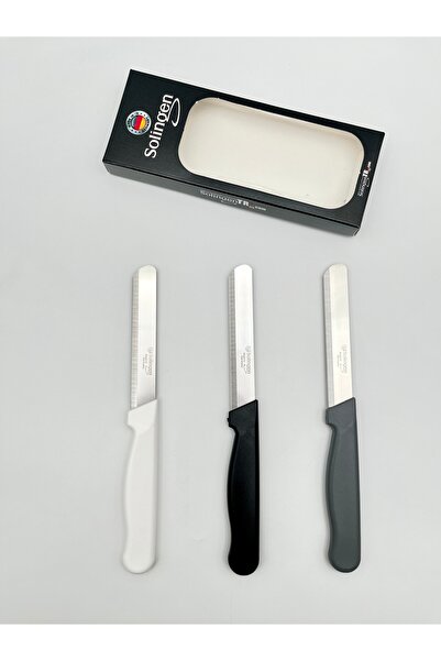 Solingen Orijinal Klever Micro 3 Adet Doğrama Bıçağı Beyaz-Siyah-Gri