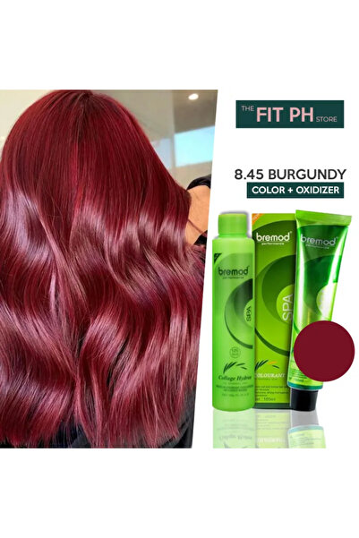 BREMOD لون الشعر الأصلي 8.45 بورجوندي + مؤكسد