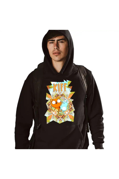 OEM Ανδρικό Φούτερ με Κουκούλα Kiff Action Squirrel