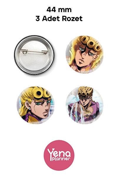 Yenaplanner Set de accesorii/badge pentru geanta Jojo's Bizarre Adventure
