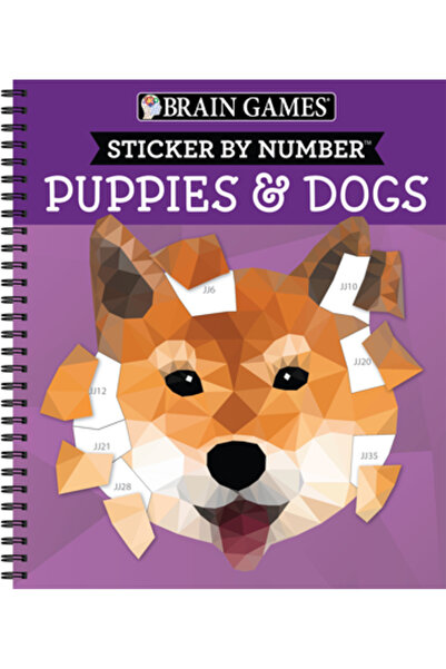 Pubn Intl Jocuri Creiere - Autocolant pe Număr: Căței și Câini - 2 Cărți în 1...