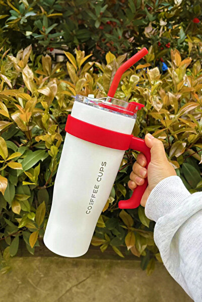 Cin 1,2 Litre, 304 L Çelik, Bardak Termos, Saplı Termos, Kulplu Bardak, Mug, ...