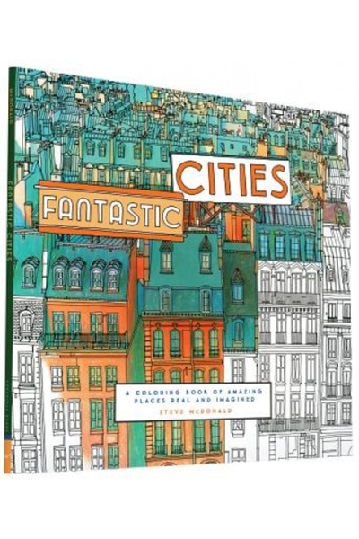 Hmh School Restricted Orașe fantastice: O carte de colorat cu locuri uimitoar...