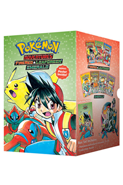 Viz LLC Set cutie Pokemon Adventures Roșu Foc și Verde Frunză / Smarald: Incl...