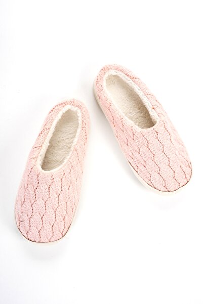 OZYO Desire pembe şaç örgüsü kışlık terlik