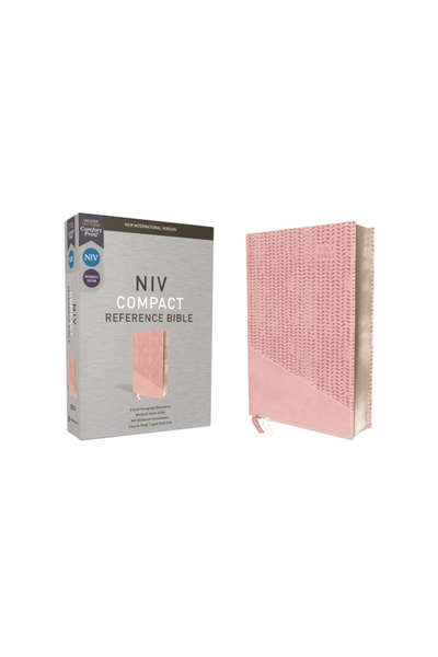 Zondervan Niv, Biblie de referință, Compact, Leathersoft, Roz, Litere roșii, ...