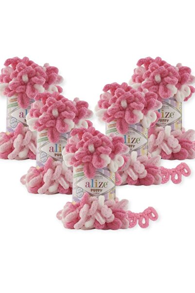 Alize Eliza Puffy Wool Threads, 5 Pieces