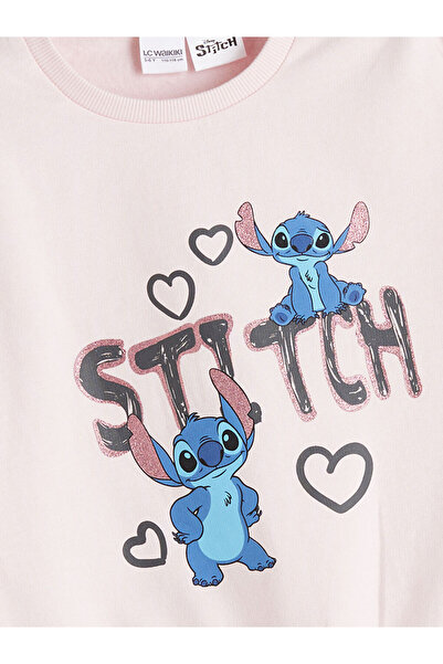 LC Waikiki Sparkling Choices from Shining Store | Stitch Printed Girls' Sweatshirt and Leggings Pants 2-Pack