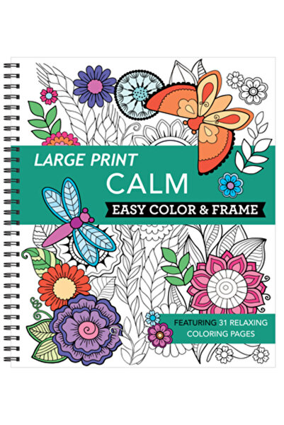 New Seasons Colorare și înrămare ușoară cu caractere mari - Calm (Carte de co...
