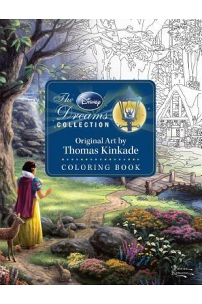 Turtleback Books Colecția Disney Dreams - Carte de colorat cu ilustrații originale de Thomas Kinkade