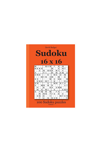 BIBLIOBAZAAR Sudoku 16 X 16: 100 de puzzle-uri Sudoku Volumul 1