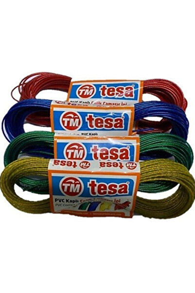 Tesa ПВХ-покрита сталева мотузка для білизни 10 метрів (4 ШТУКИ)