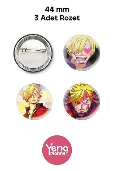 Yenaplanner Set de ornamente/badges pentru geanta One Piece
