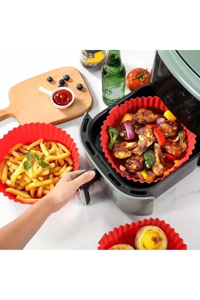 OEM Set of 6 Silicone Trays - AirFryer, Baked / Fried for the Air Fryer, 6 Different Sizes