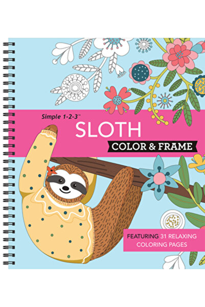 New Seasons Colorează și înrămează - Leneș (Carte de colorat pentru adulți)