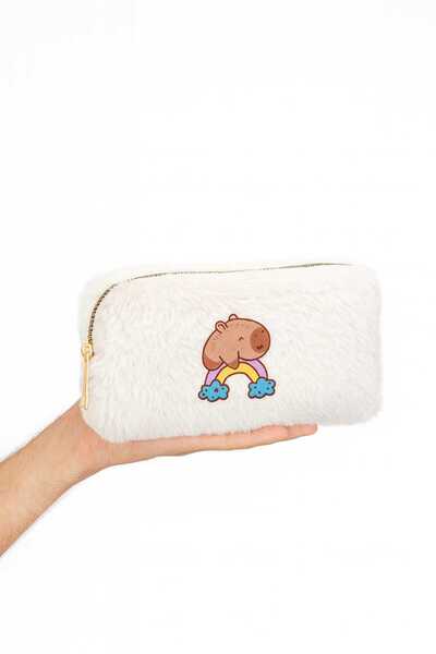 Puffie Capybara Plush Pen Bag, Pen Holder