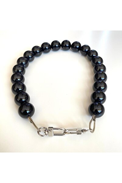 knitme Akrilik Mat Çanta Sapı Ba-0080 45 Cm Siyah