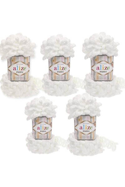 Alize Puffy Micro Polyester Yarn - Set of 5