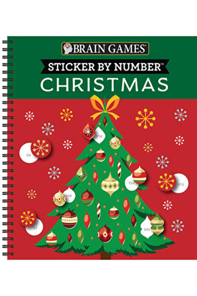 Pubn Intl Jocuri pentru creier - Autocolant după număr: Crăciun (28 de imagin...