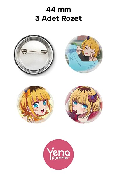 Yenaplanner مجموعة زينة حقيبة أوشي نو كو / مجموعة شارات