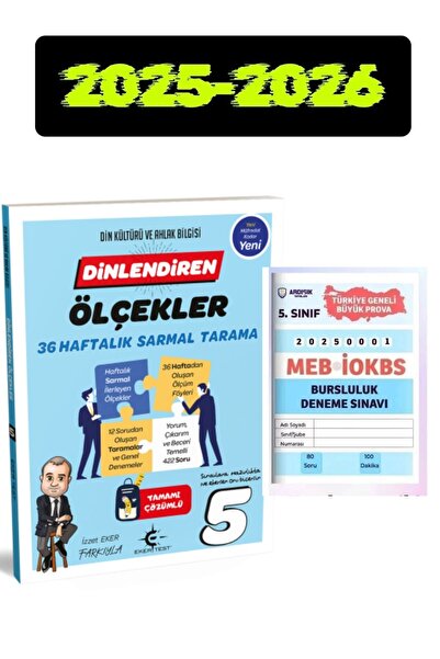 Eker Test Yayınları 5. Sınıf Dinlendiren Ölçekler 36 Haftalık Sarmal Tarama