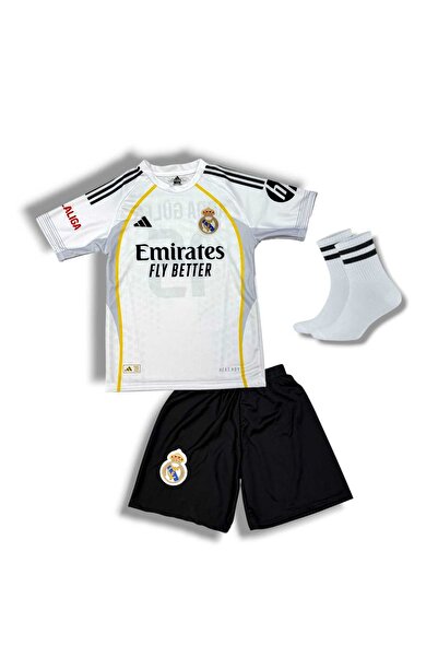 Flextreme Rêal.Madrid-Arda Güler 15 Prime Home 2025 New Season Kids Jersey 3-Piece Set