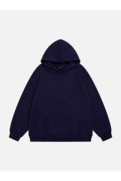 Mad&Calf Unisex Need Money for Printed Hooded Fleece Oversize Sweatshirt