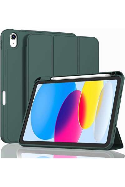 Generic حافظة iPad الجيل العاشر، 27.7 سم (10.9 بوصة)، غطاء ذكي مع حامل قلم، تنبيه/سكون تلقائي، متوسط