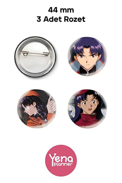 Yenaplanner Neon Genesis Evangelion Bag Ornament / Badge Set