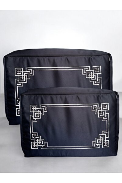 Mariabella Home Collection Vivien 2'li Hurç Seti 40x50x20 cm ve 40x60x20 cm Çeyizlik Nakışlı İşlemeli Söz Nişan Gelin Bohça