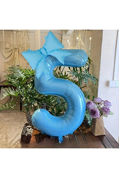 DÜVENCİ TİCARET Set de 2 baloane din folie cu numere și funde decorative