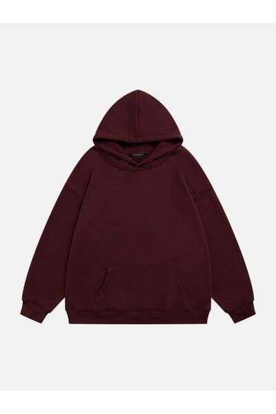 Mad&Calf Unisex Need Money for Printed Hooded Fleece Oversize Sweatshirt