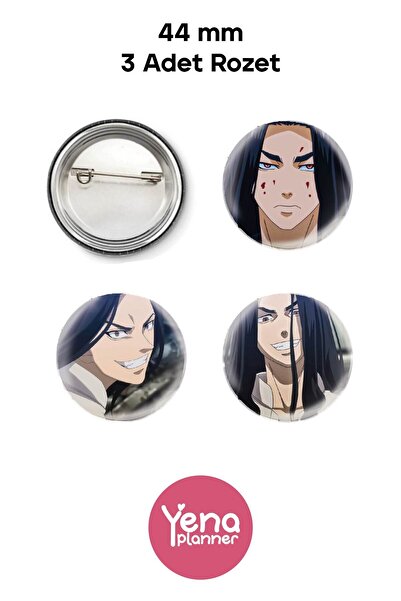 Yenaplanner Set de ornamente/badge pentru geanta Tokyo Revengers