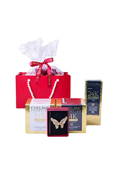 velve Pachet cadou Tenderness, cu brosa martisor fluture, crema de zi si de n...