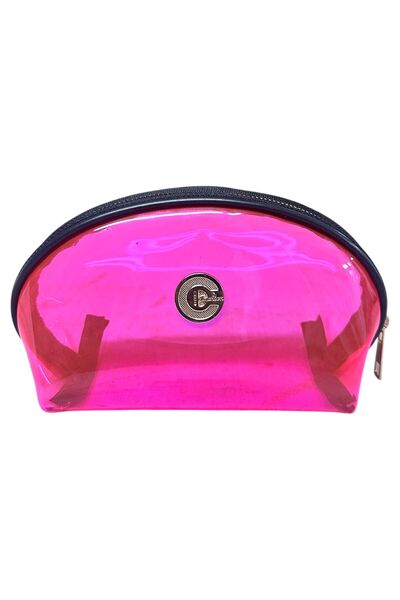 Ht Sağlık Transparent Small Zipper Cosmetic Makeup and Travel Bag
