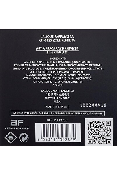 Lalique Encre Noire A L’Extreme by Lalique, Eau de Parfum Spray 1.7oz / 50ml (For Men)