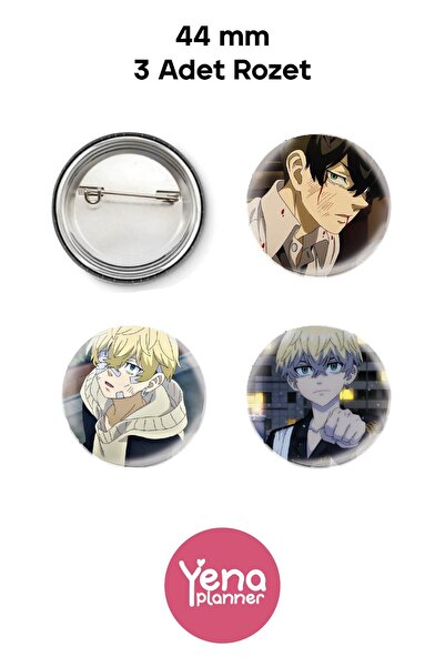 Yenaplanner مجموعة زينة / شارات حقيبة طوكيو ريفينجرز